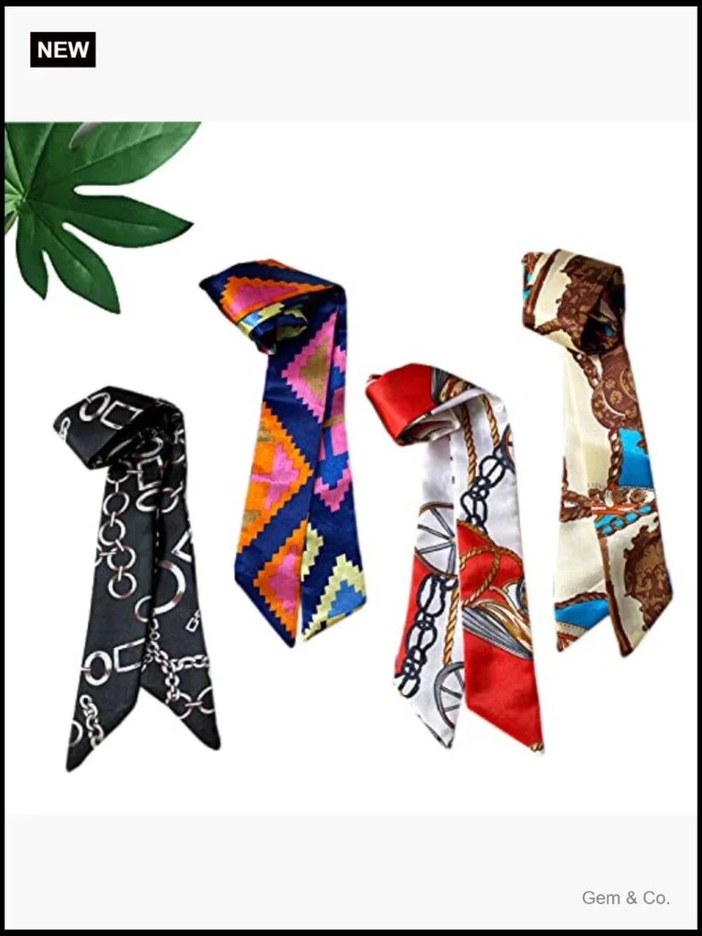 Silky Fashion Scarf Multipack Neck Hair Band Bag Accessory Women's Gift